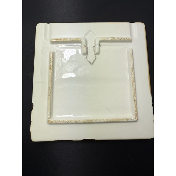 Winterle Olson Bathroom Ceramic Art Tile Whimsical Scene Wall Decor Signed - Picture 3 of 7